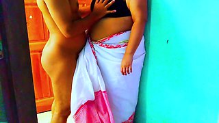 Steamy maid aunty Aria Mia gets taken hard with that immense backside