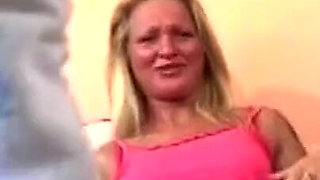 Mature Blonde Fingers Sloppy Wet Pussy to Clenching Orgasm