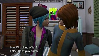 Max And Chloe: Seducing My Bashful Hottest Acquaintance - sims four - 3 DIMENSIONAL cartoon