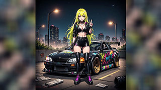 Gol Anime Hot Cars and Hot Girls
