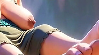 Giantess 90 Year Old Granny Gets Her Massive Feet Licked by Slave