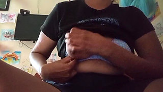 Chubby Curvy Vikkyy Riding on Dildo in the Bathroom Wet Pussy and Juicy Boobs