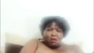 African Big Mature Aunty plays with me