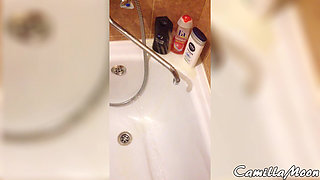 Power Pee in Bathroom