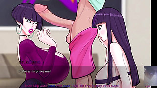 Hinata From Naruto Is Fucked in a Threesome as a Part of Therepy!!