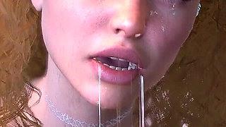 3D Closeup Handjob by a Cute Teen From: Thescenes