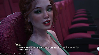 Being a Dik - Busty Redhead Girlfriend Sucks My Big White Cock in the Cinema