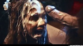Futa Minotaur Hardcore Fuck - Ava Amira Tied Up & Swallowing Monster Cum