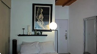 Emo teen on solo webcam masturbation