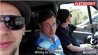 Busty German Blonde Fucked Hard In The Back Of A Van With Jason Steel And Lilli Vanilli