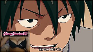 Hentai Anime - Girl Masturbates And Swallows Neighbors Cock With Her Hairy Pussy