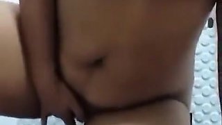 Chubby Aunty Looking For Satisfaction In The Bathroom