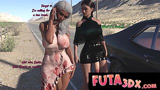 Newlywed Futa Wifes Smashing Firm On Their Roadtrip