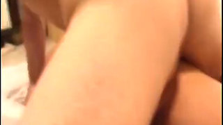 Brunette Takes Big Cock in Hairy Pussy