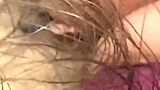 Big clit giantess with model train people extreme close up