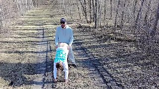 Mya Lane Outdoor Hardcore Fuck Drone Follows MILF Public Sex