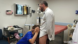 Naughty Nurse Babe fucked in Doctors Office - Anatomy Of Desire Scene with Damon Dice