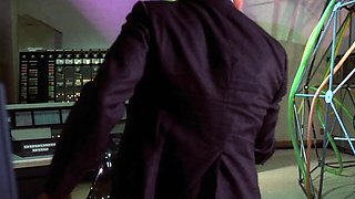 Perfect blond making solo masturbation