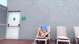 I Filmed My Famous Neighbor Sunbathing with Dental Floss on