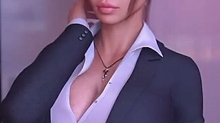 My Boss Secretary Fucks Me in the Office While the Boss Is Right There and He Catches Us