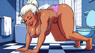 Ai Bathroom Scenes Teasing Shaking Ass