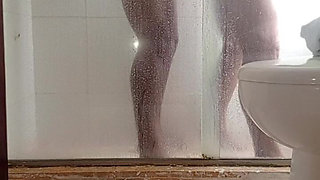 Fucking a MILF Stepmother in the Hotel Bathroom