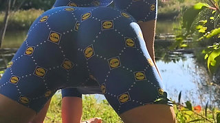 Ball Spanking in Nature