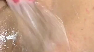 Busty MILF Pantyhose Feet Play and Wetting and Destroying