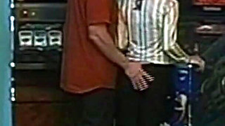 First He Slams Her on the Pinball Machine Then He Fucks Her in the Ass on the Couch