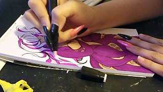 Drawing while dressed in my underwear