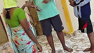 A Teacher Fucked by StepFather and Stepson