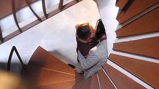 Kinuski Spirals into Steamy Romantic Staircase Heat