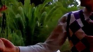 Sexy teen Jordan Perry takes nerd with her shopping and gets fucked in the ass