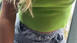 Hot Girl Is Flashing Pussy and Tits Outdoor Compilation