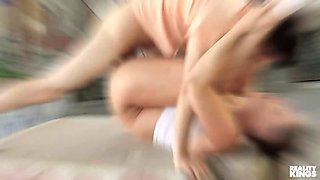 Reality kings - jordi flirts with Anastasia Brokelyn at the beach & waits for his girlfriend to sleep so they can get fucked