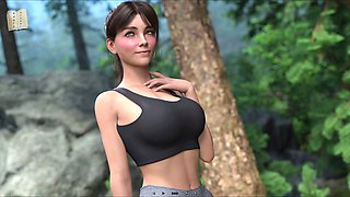 3d, hot brunette, brunette big tits