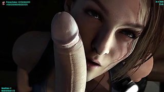 Mouth Fuck Lara Croft 4K Cartoon Sexy Video