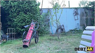 Arina Shy Didnt Pay Her Debt And Got Face Fucked Instead