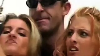 Blonde Chikita shows off her big boobs and bush