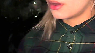 Smoking Blonde with Naked Tits Smokes!