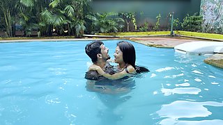 Hot Indian Couple Had Sex While Having Fun in the Swimming Pool.