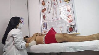Nurse has her first patient with an erection!