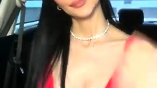 Sexy Fun Outdoors With Brunette Babe