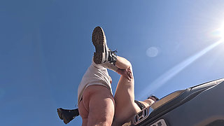 He Picked up a Hot Hitchhiker and She Was Grateful! He Could Use Her Tight Wet Pussy!