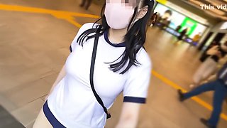 I Went Running In Ikebukuro With No Bra, Big Tits Gym Clothes And Bloomers And Wearing A Toy