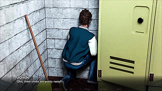 Timestamps: Lost Love #03 - Nerdy Girl Eats Pussy And Ass Inside Of College Shower Room