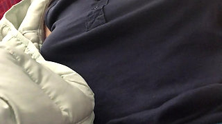 Almost got caught playing with my pussy on the train in my riskiest public wank video yet!