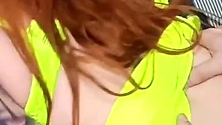 Big Ass Redhead Riding Cowgirl Anal Get Cum in Her Asshole