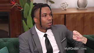 Landlord makes busty tenant squirt