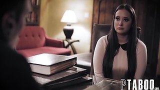 Desperate Bride Gia Paige Fucks Priest in Taboo POV Sex